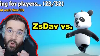 PANDA skin vs. ZsDav 😂 | Stumble Guys menetek