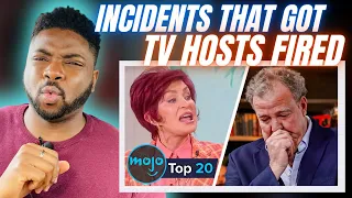 🇬🇧BRIT Reacts To 20 INCIDENTS THAT GOT TV HOSTS FIRED!