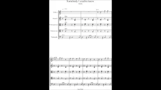 Somebody i used to know goyte string quartet / trio sheet music, string quartet arrangement