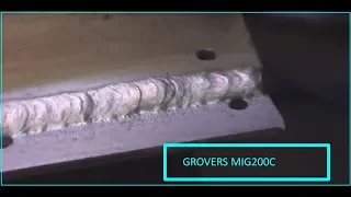 Сварка алюминия полуавтоматом GROVERS MIG 200C Для начинающих сварщиков Обзор от канала ГОРИ ДУГА