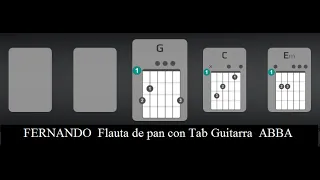 FERNANDO  Flauta de pan con Tab Guitarra  ABBA   JHBaez