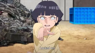 Himawari uses Byakugan to Save Shukaku