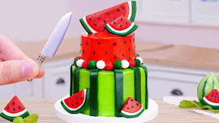 Cocomelon Cake 🍉 Satisfying Miniature Watermelon Cake Decorating | 1000+ Miniature Fondant Cake