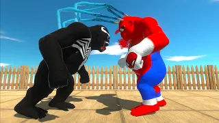 VENOM GORO vs HULK GORO vs SPIDERMAN GORO DEATH RUN - Animal Revolt Battle Simulator