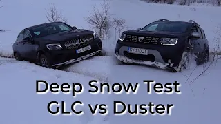 Dacia Duster beats Mercedes GLC Coupe on Snow Offroad Test