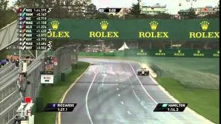 The crowd during the 2014 Australian grand prix qualifying