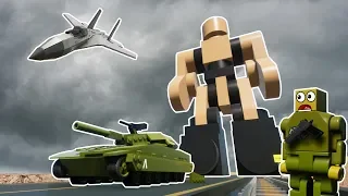 LEGO ROBOT MONSTER INVADES DESERT! - Brick Rigs Gameplay Roleplay - Lego Movie Survival
