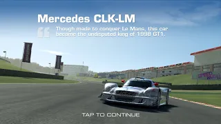 REAL RACING 3–EXCLUSIVE SERIES–MERCEDES-BENZ CLK-LM–Tiers 1, 2, 3, 4