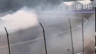 Hideyuki Fujino Crash (D1GP China 2017 Round 1 Practice / Beijing)