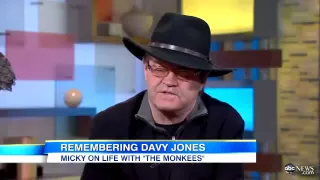 Davy Jones Dead: Fellow Monkees' Bandmember Micky Dolenz Remembers Jones in 'GMA' Interview