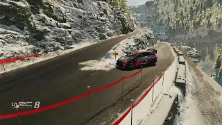 WRC 8 Replay (Combine cam) - Monte Carlo Agieres en Devoluy Reverse - Hyundai i20 WRC