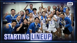 Gilas Pilipinas U18 squad on competing in the FIBA U18 Women’s Asia Cup Division B | Starting Lineup