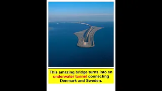 This amazing bridge turns into an underwater tunnel connectingDenmark and Sweden @sweden@Europe1