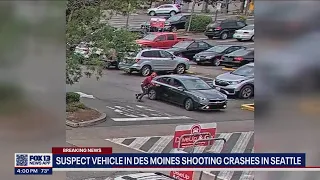 Suspect vehicle in deadly shooting crashes in Seattle | FOX 13 Seattle