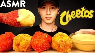 ASMR CHEESY HOT CHEETOS FRIED CHICKEN MUKBANG (No Talking) COOKING & EATING SOUNDS | Zach Choi ASMR