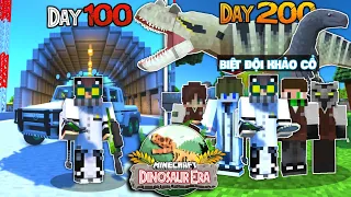 200 DAYS BECOME AN ACHEOLOGIST IN DINOSAUR ERA MINECRAFT - FOUNDATION TEAM!