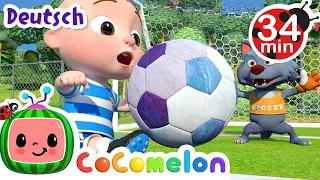 Das Fußballlied | CoComelon Deutsch | Cartoons und Kinderlieder