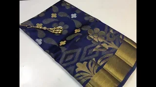 Graceful Flower Work Chiffon Cotton Sarees || Pure Chiffon Print Saree at Best Price