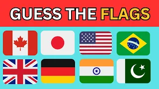 🚩 Guess and Learn 100 Famous Countries by Their Flags in 5s 🌎Ultimate FLAG QUIZ part #1vs2  🚩🌍🧠🤯