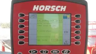 Horsch Drill Manager Calibration Video