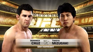 EA Sports UFC Dominick Cruz V.S Takeya Mizugaki PS4 Gameplay