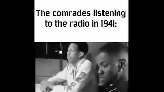 Comrades listening to Radio in 1941