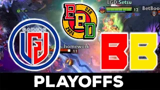 PLAYOFFS STAGE !! LGD GAMING vs BB TEAM - BB DACHA DUBAI DOTA 2