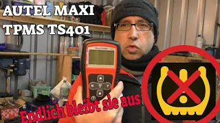 Endlich bleibt die Lampe aus - Reifendrucksensoren duplizieren - Autel TS 401