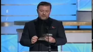 Ricky Gervais hosting the 2010 Golden Globes All of his good bits chained