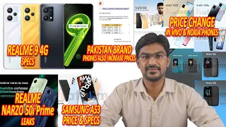 Realme 9 4G Specs | Samsung A53 Price & Specs | Realme Narzo 50i Prime | Price Change In Vivo, Nokia