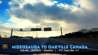 【4K】Mississauga to Oakville Canada  🇨🇦