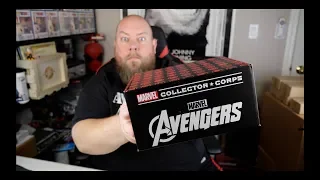 May 2019 Avengers END GAME Collector Corps Mystery Subscription Box with 2 Exclusive Funko Pop