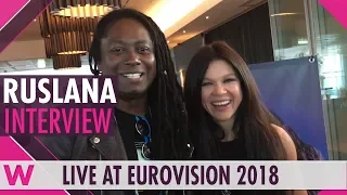 Ruslana (Ukraine 2004) interview @ Eurovision 2018 | wiwibloggs