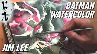 Jim Lee - How to use Watercolor - Batman