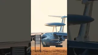 Beriev A-50 Soviet airborne early warning & control aircraft based on the Ilyushin Il-76 transport.