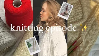 knitting episode 🌷 много вяжу | мои продвижения, снова что-то придумала? свитер как из pinterest