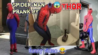 spider-man 🕷️🤣 prank by Thor, funny video 😂,