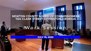 BOC Work Session - 7 / 19 / 2022