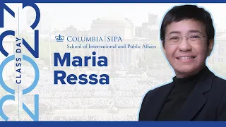 Maria Ressa Addresses the School of International and Public Affairs Class of 2023