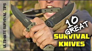 Top 10 BEST Survival Knives - Mora / Gerber / ESEE / TOPS / Ka-Bar  - Best Blades