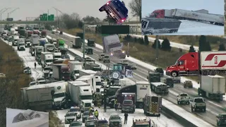 Interstate I-70 Co,I-80 Closed Wyoming, Iowa Due to crash snowstorm