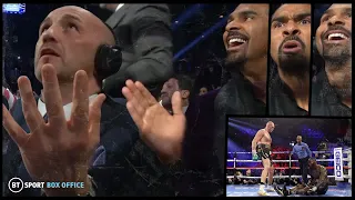 The knockdown reaction! 😂 Inside the Wilder v Fury 2 commentary booth with David Haye