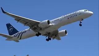 Delta Airlines Skyteam Livery Boeing 757-200 [N705TW] landing at Los Angeles (LAX/KLAX)