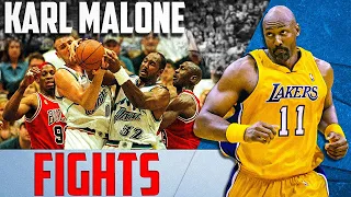 An Elbow, 40 Stitches And A BRAWL! 5 Best Karl Malone Fights