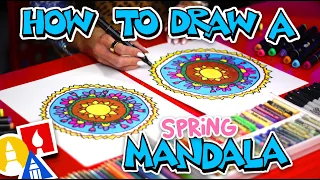 How To Draw A Spring Mandala: Step-by-Step Art Lesson for All Ages