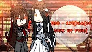 Mdzs Au [Non cultivator Au react to OG] Wangxian 💙❤️ and a lot of angst and Wangxian on part 2