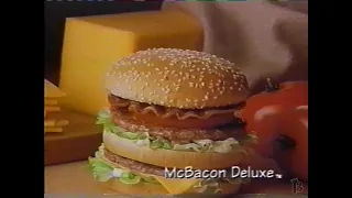 McDonald's McBacon Deluxe Commercial 1995