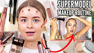 I followed a SUPERMODEL's makeup routine