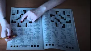 Binaural ASMR Cozy Crossword with Paper and Pencil Sounds (Louder Version)