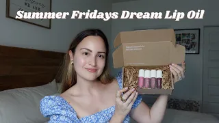 *NEW* Summer Fridays Dream Lip Oil Review: testing all shades and comparison with Lip Butter Balm